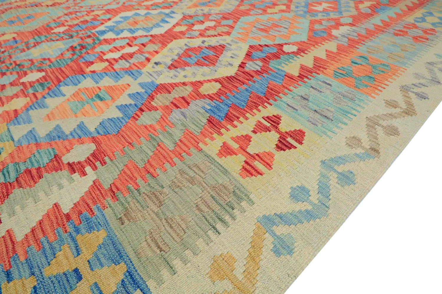 Tapete Oriental - Vegi Kelim Hand Woven - 202 x 294 cm