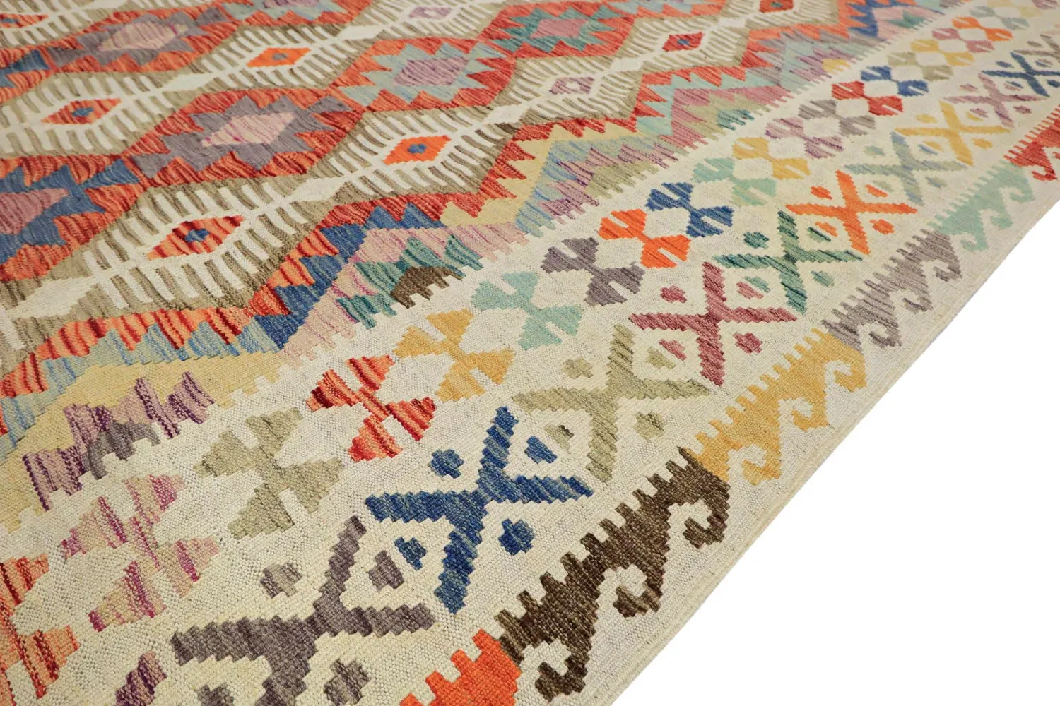 Tapete Oriental - Vegi Kelim Hand Woven - 202 x 293 cm