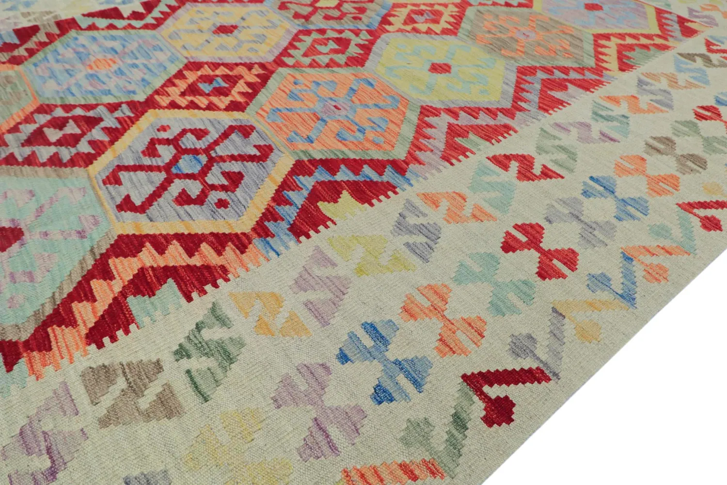 Tapete Oriental - Vegi Kelim Hand Woven - 176 x 247 cm