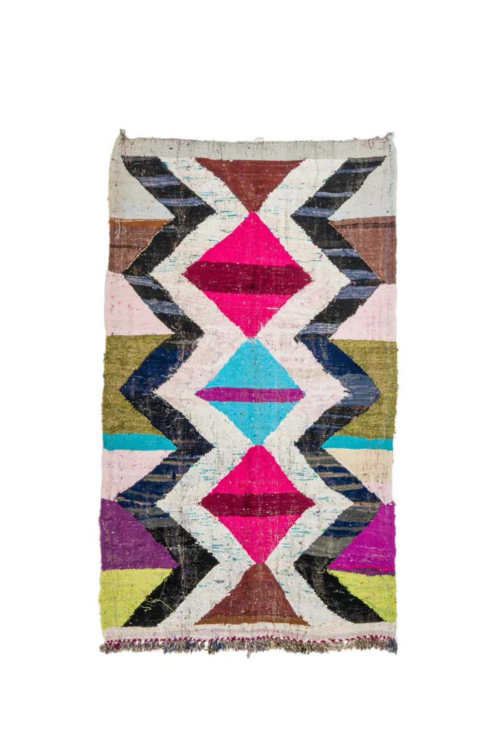 Tapete Berbere Marroquino Boucherouite 135 x 230 cm