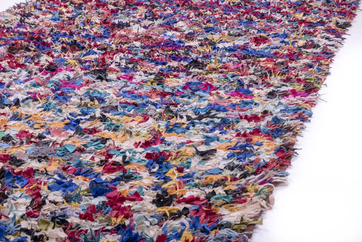 Tapete Berbere Marroquino Boucherouite 370 x 145 cm