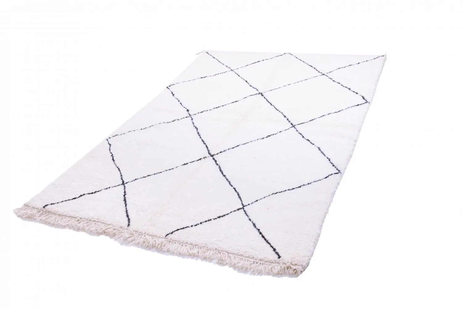 Tapete Kilim Marroquino Beni Ourain 245 x 150 cm