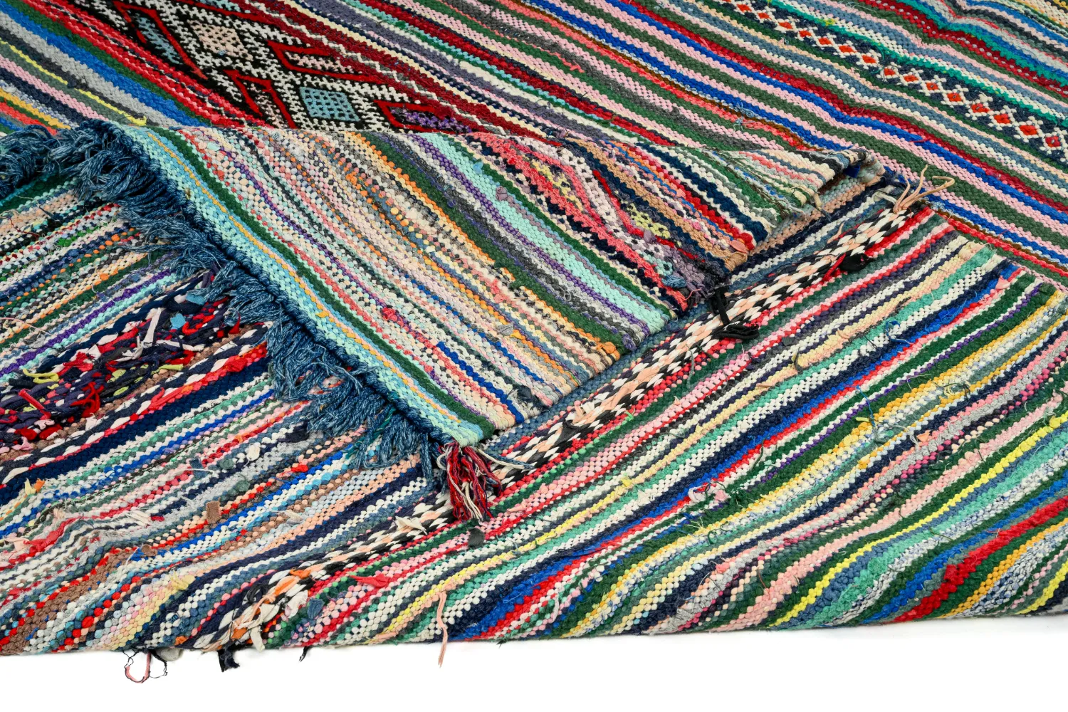 Tapete Berbere Marroquino Boucherouite 150 x 340 cm