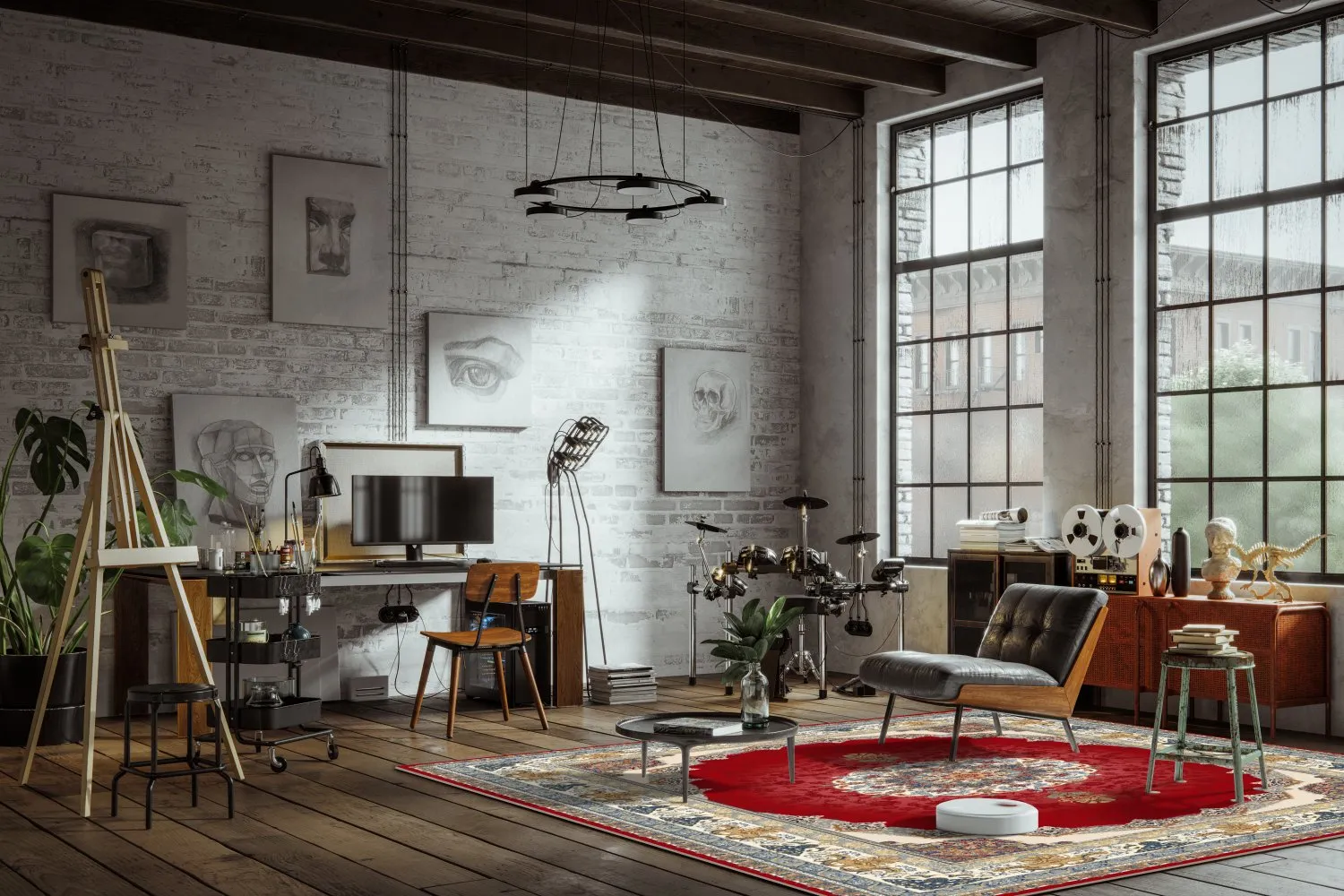 Tapete Wilton - Lukla (vermelho)