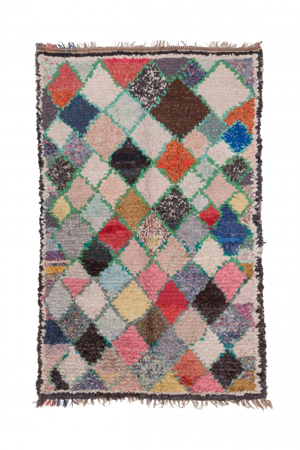 Tapete Berbere Marroquino Boucherouite 230 x 145 cm