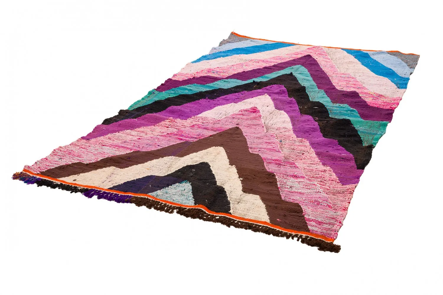 Tapete Berbere Marroquino Boucherouite 140 x 250 cm