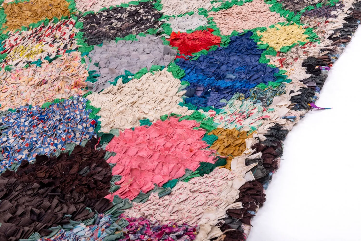 Tapete Berbere Marroquino Boucherouite 230 x 145 cm