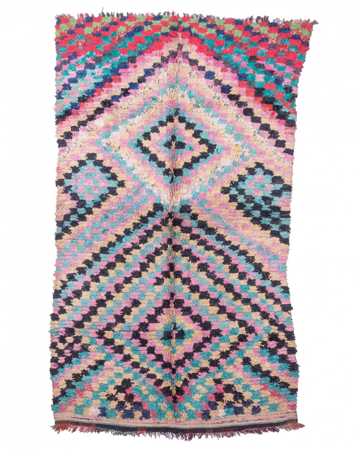 Tapete Berbere Marroquino Boucherouite 240 x 140 cm