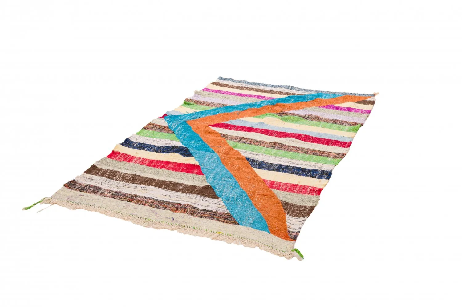 Tapete Berbere Marroquino Boucherouite 125 x 215 cm
