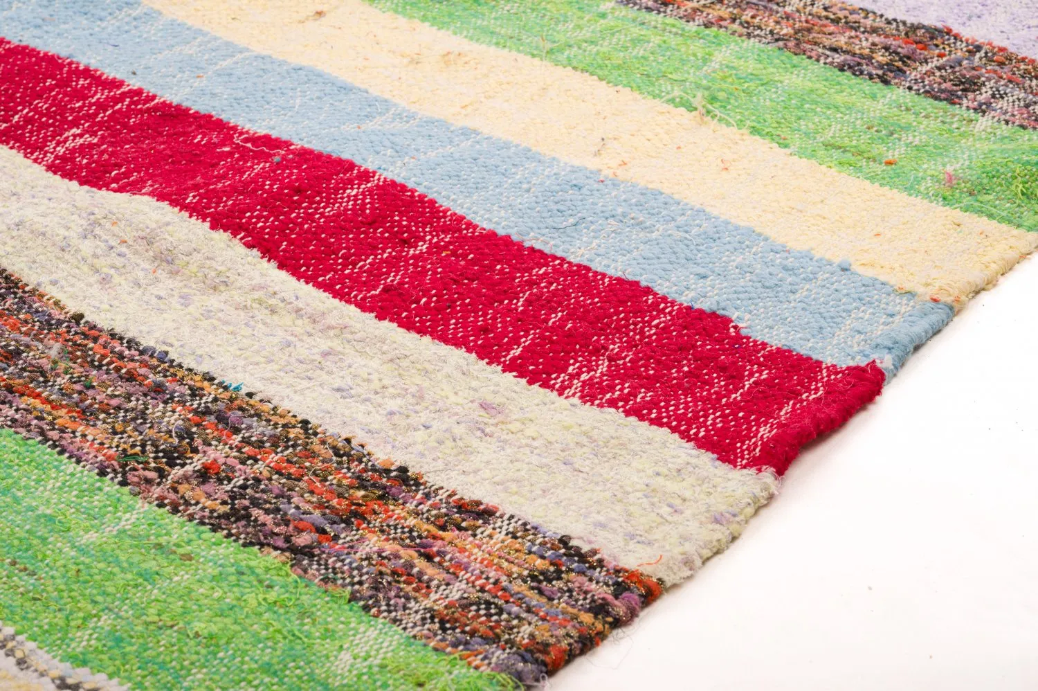 Tapete Berbere Marroquino Boucherouite 125 x 215 cm