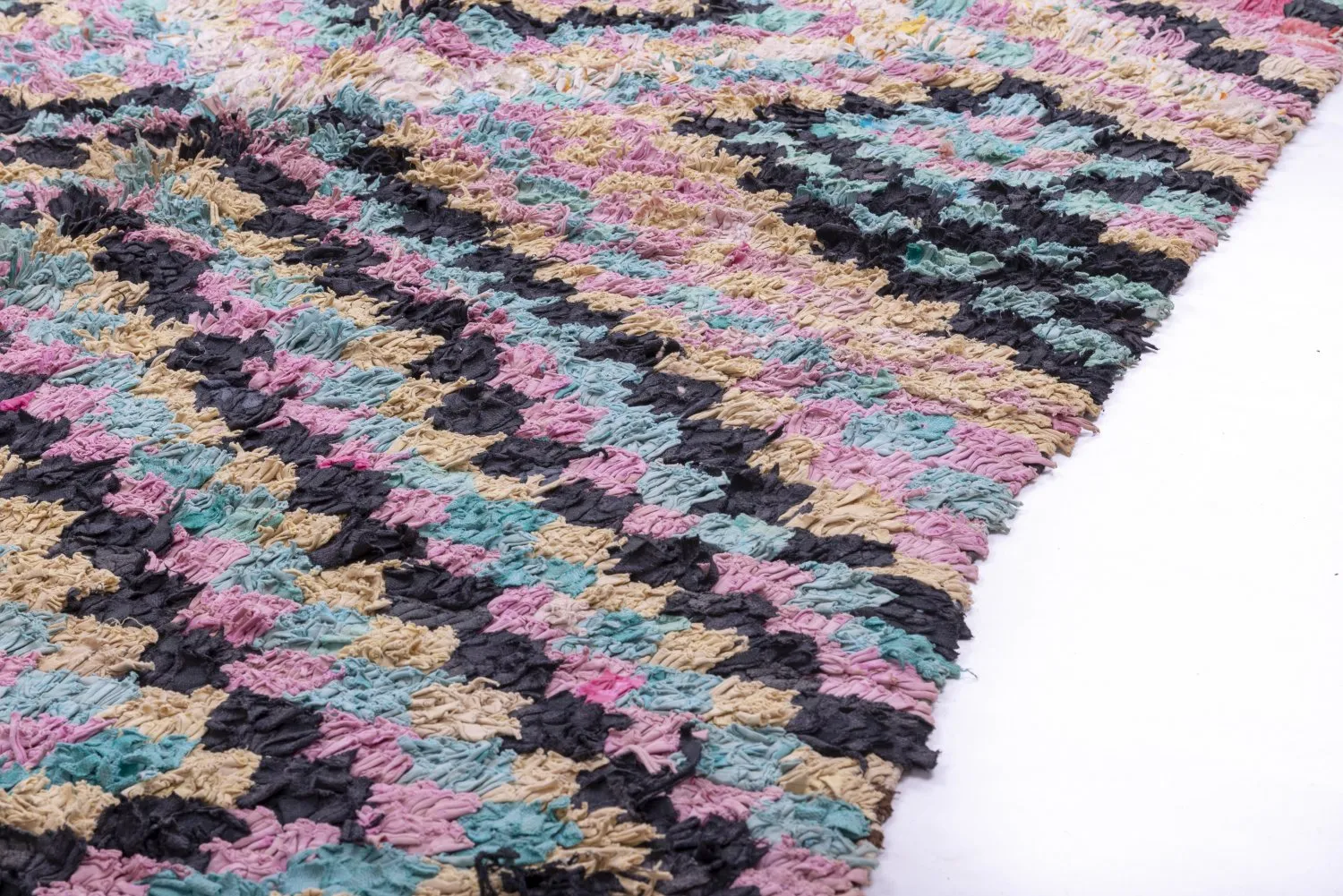 Tapete Berbere Marroquino Boucherouite 240 x 140 cm