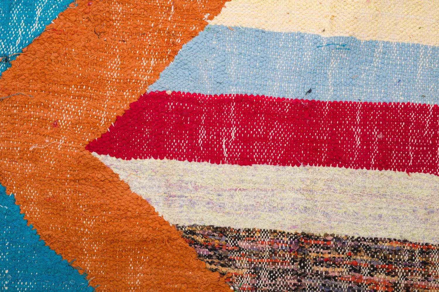 Tapete Berbere Marroquino Boucherouite 125 x 215 cm