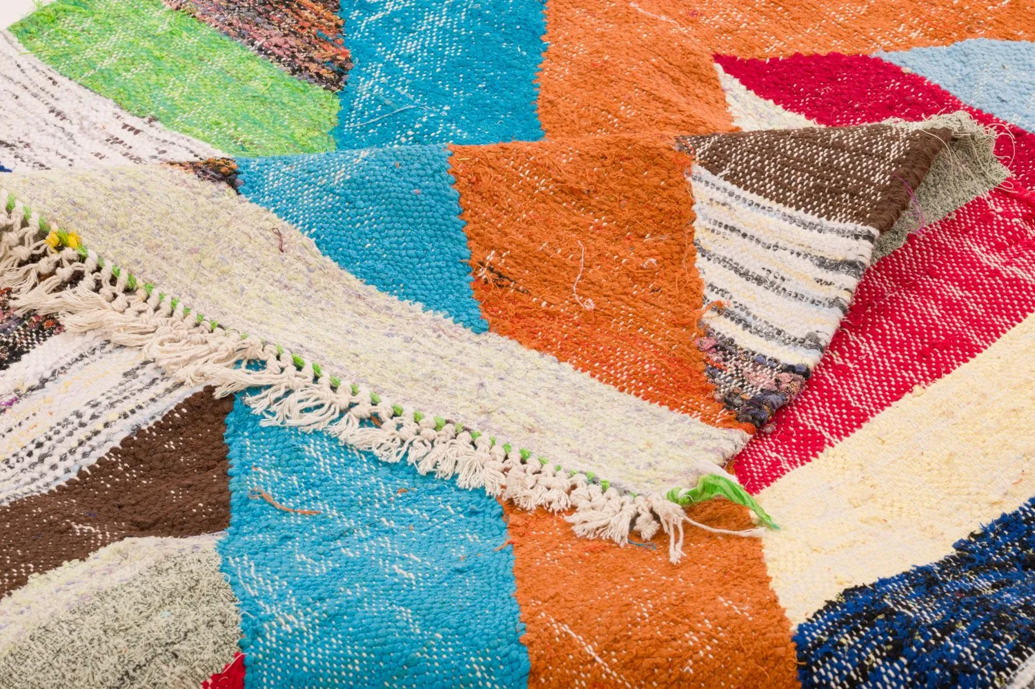 Tapete Berbere Marroquino Boucherouite 125 x 215 cm