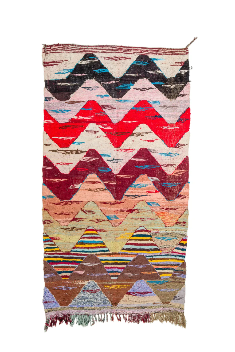 Tapete Berbere Marroquino Boucherouite 160 x 295 cm