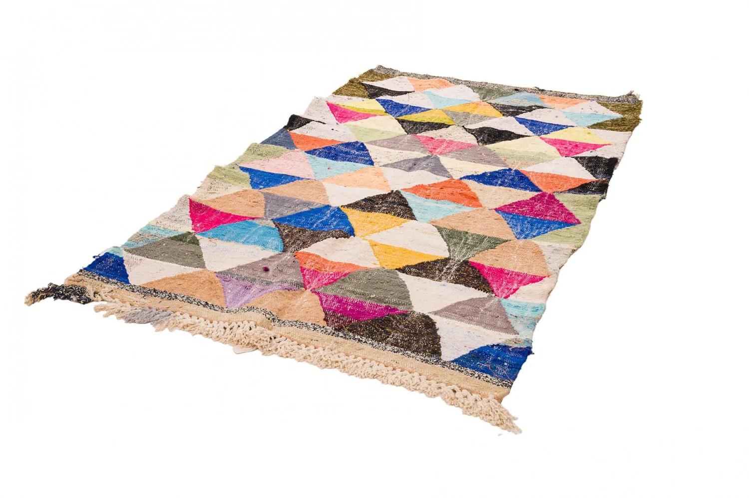 Tapete Berbere Marroquino Boucherouite 135 x 230 cm