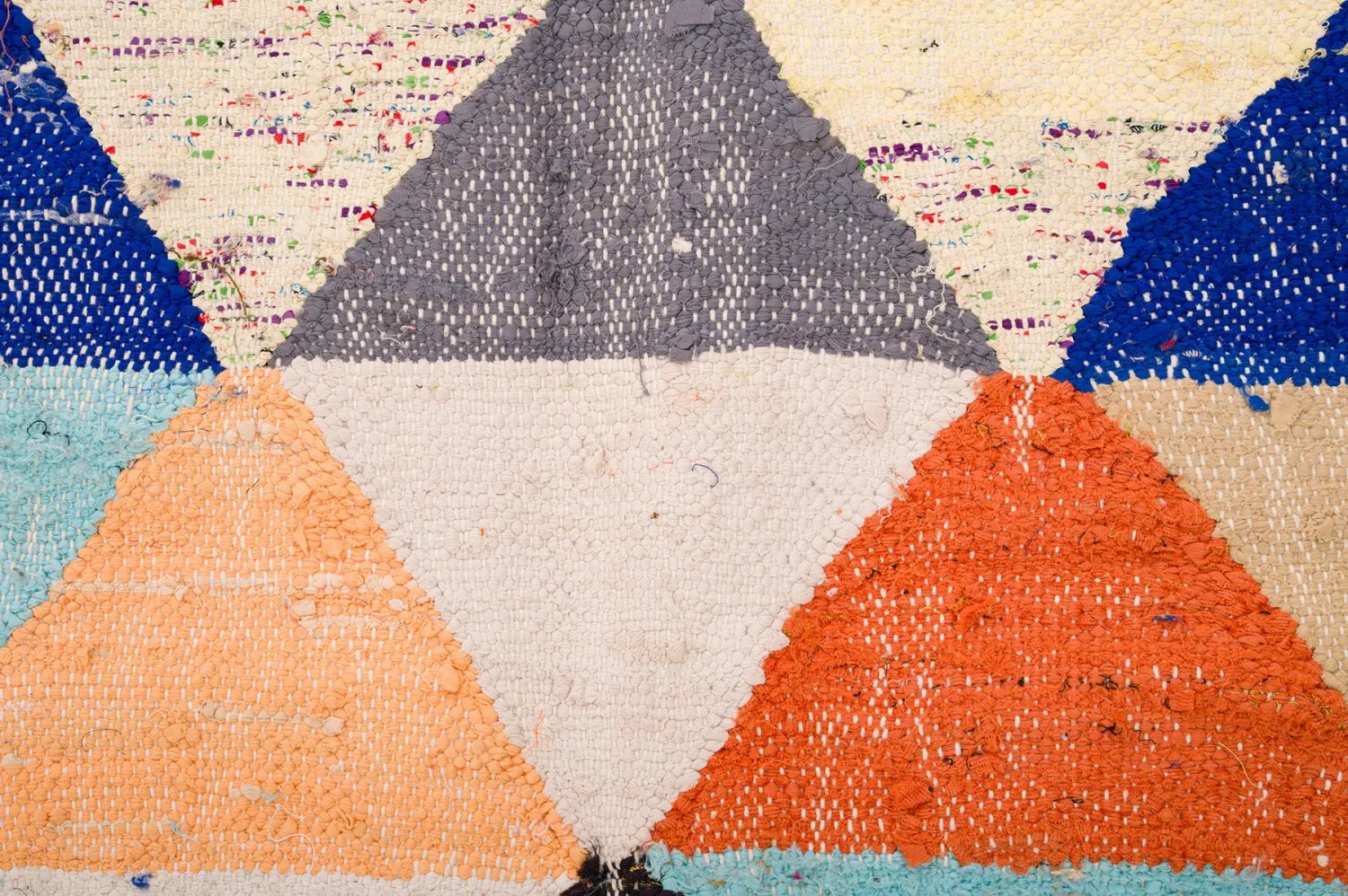 Tapete Berbere Marroquino Boucherouite 135 x 230 cm