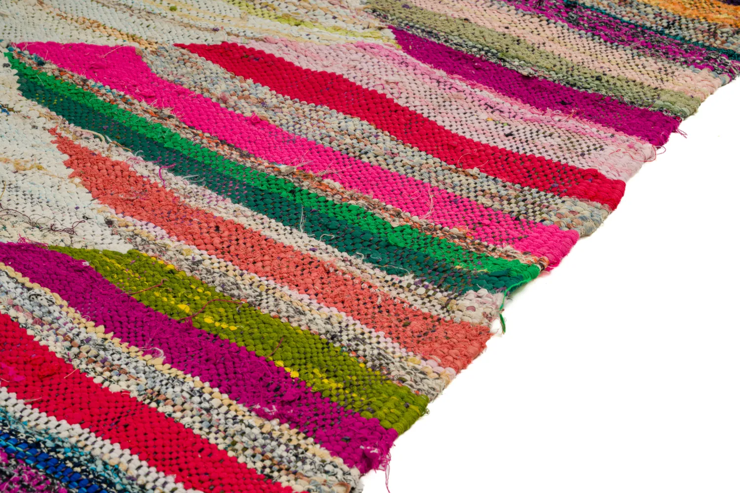 Tapete Berbere Marroquino Boucherouite 140 x 255 cm