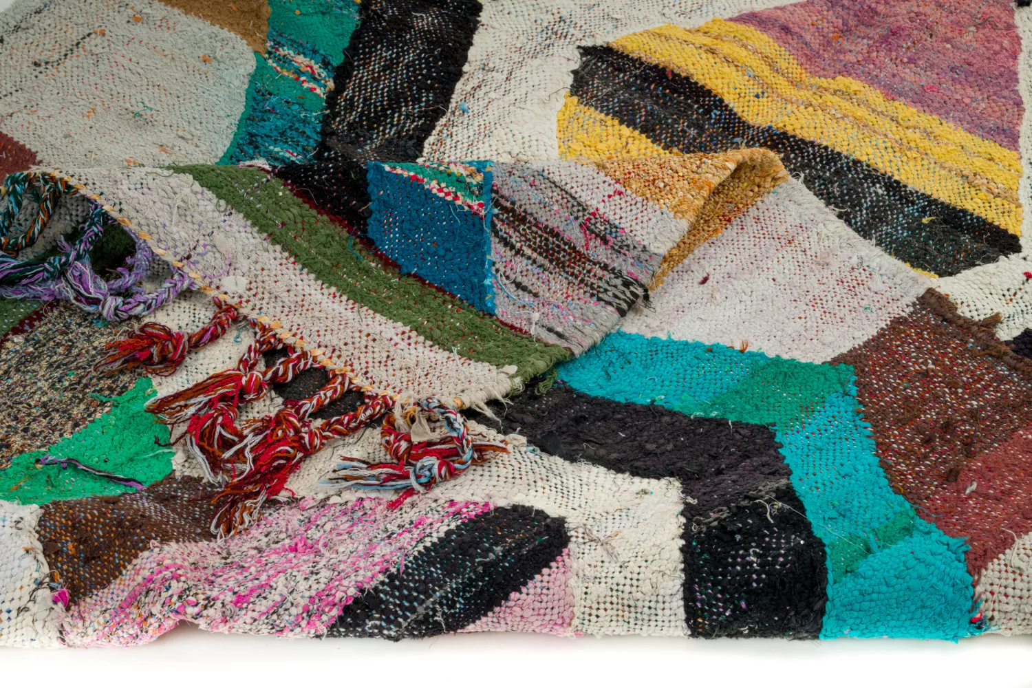 Tapete Berbere Marroquino Boucherouite 135 x 245 cm