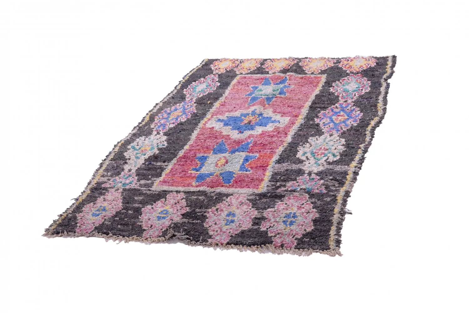 Tapete Berbere Marroquino Boucherouite 225 x 130 cm