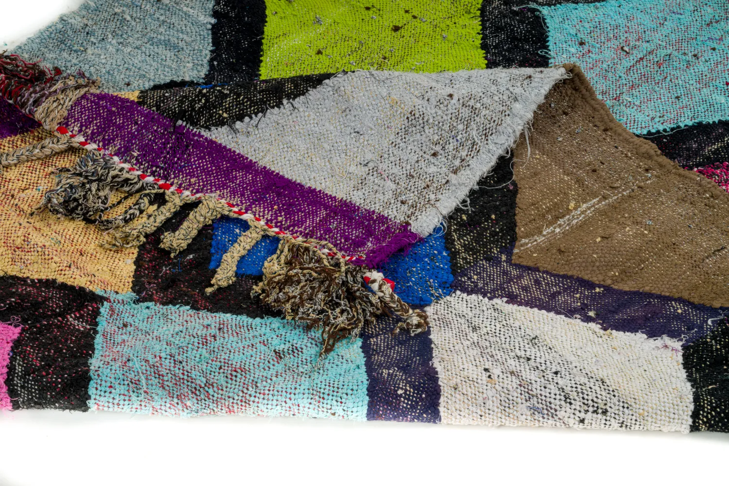 Tapete Berbere Marroquino Boucherouite 135 x 230 cm