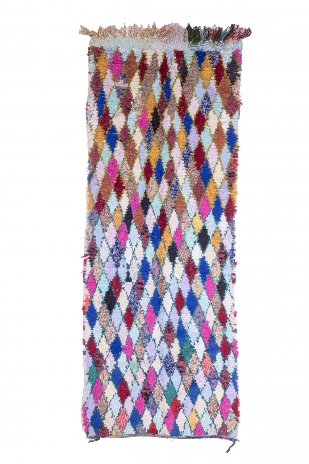 Tapete Berbere Marroquino Boucherouite 280 x 105 cm