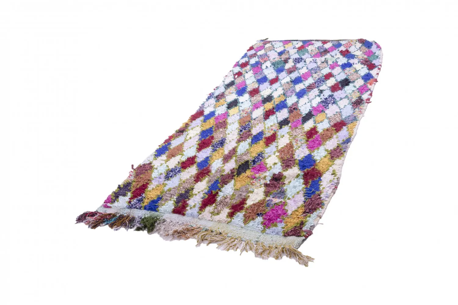 Tapete Berbere Marroquino Boucherouite 280 x 105 cm