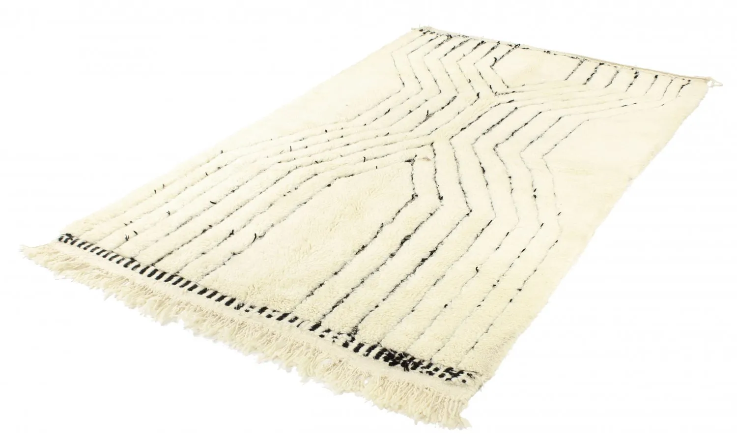 Tapete Kilim Marroquino Beni Ourain 282 x 172 cm