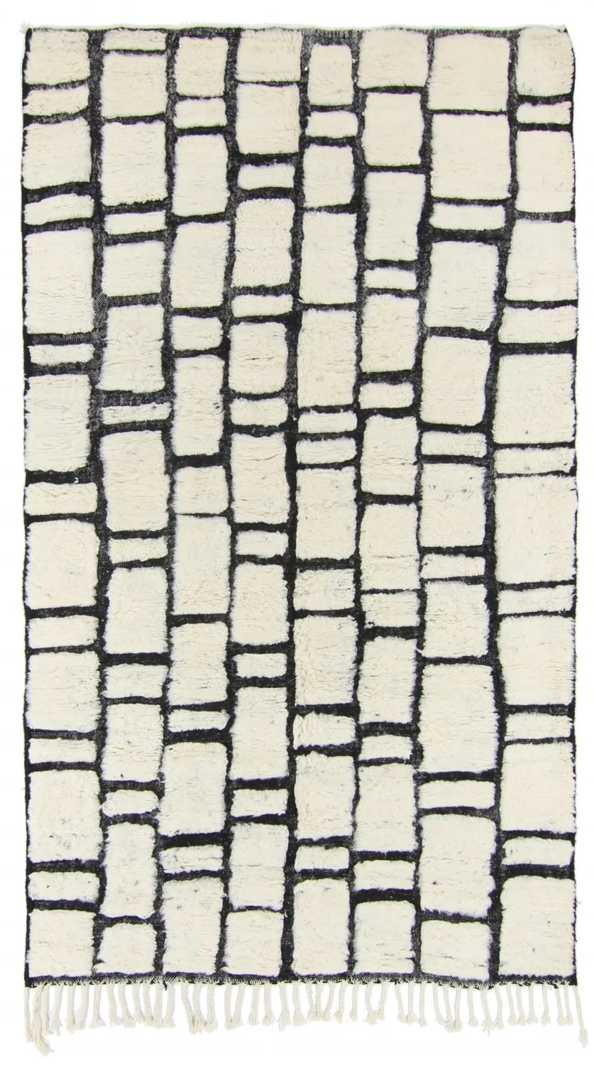 Tapete Kilim Marroquino Beni Ourain 270 x 150 cm