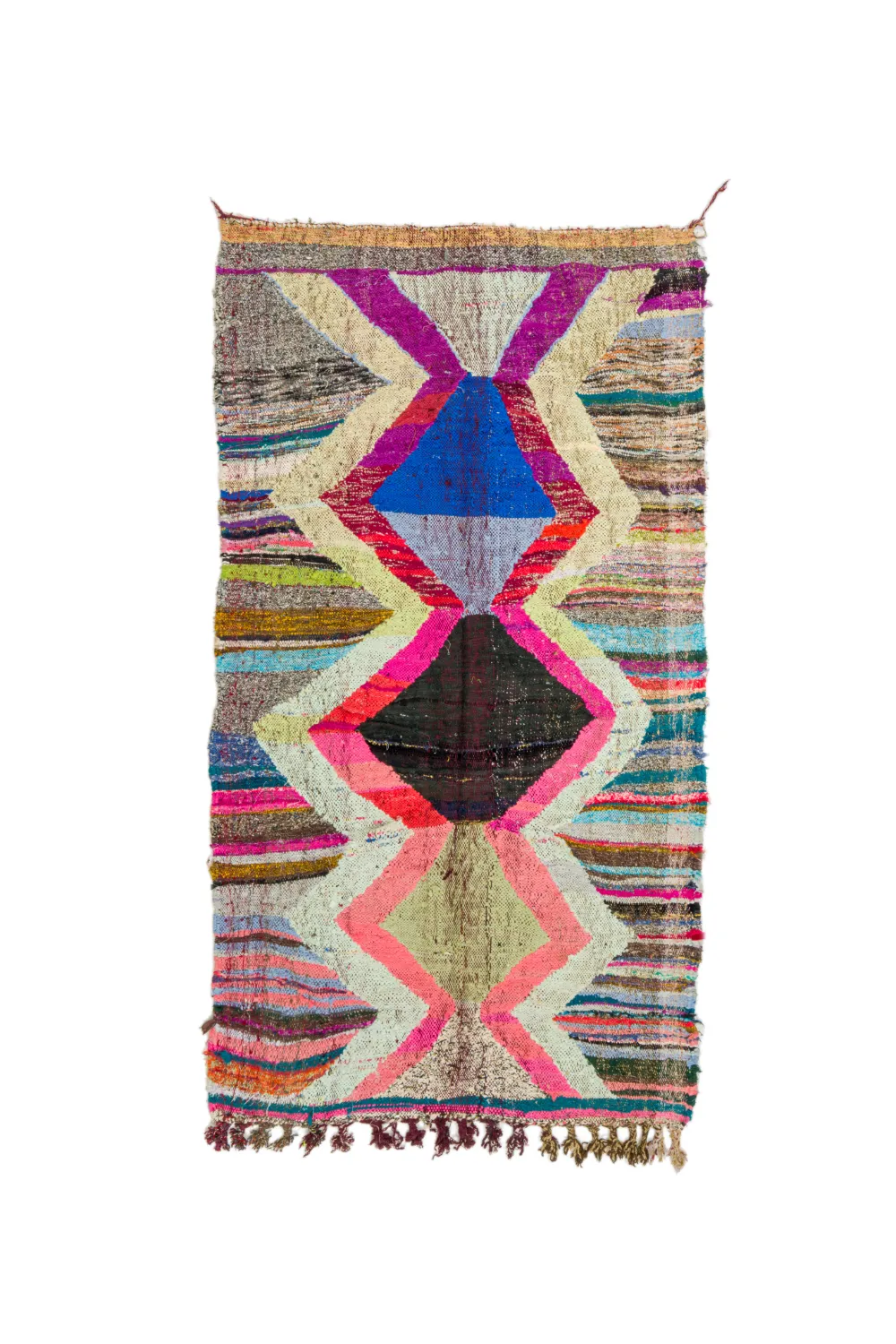 Tapete Berbere Marroquino Boucherouite 125 x 225 cm