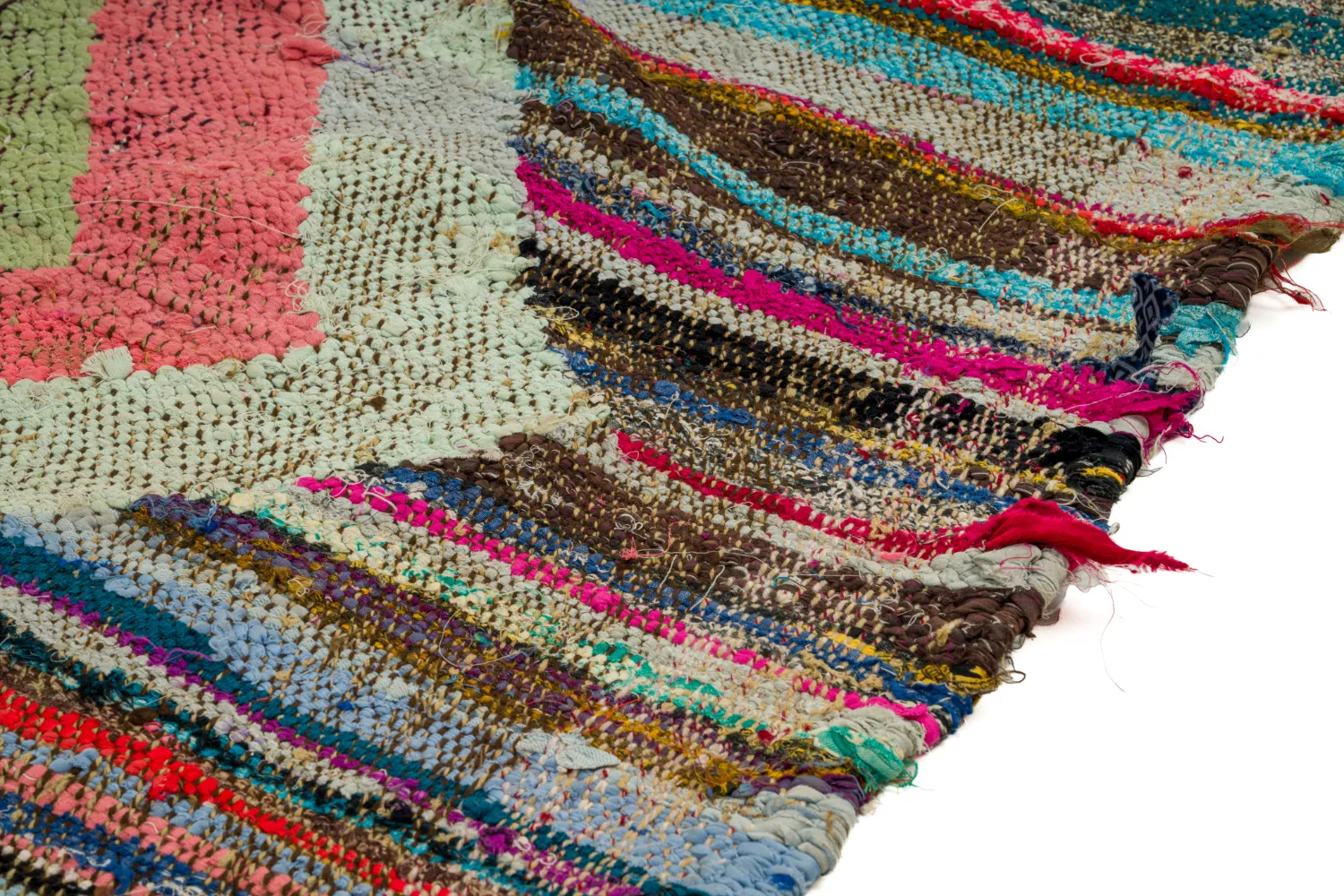 Tapete Berbere Marroquino Boucherouite 125 x 225 cm