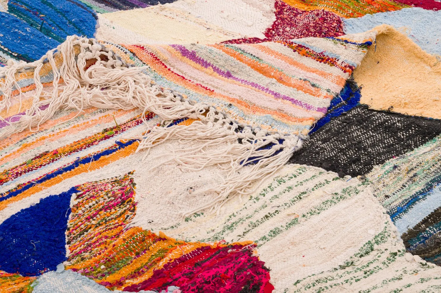 Tapete Berbere Marroquino Boucherouite 155 x 325 cm