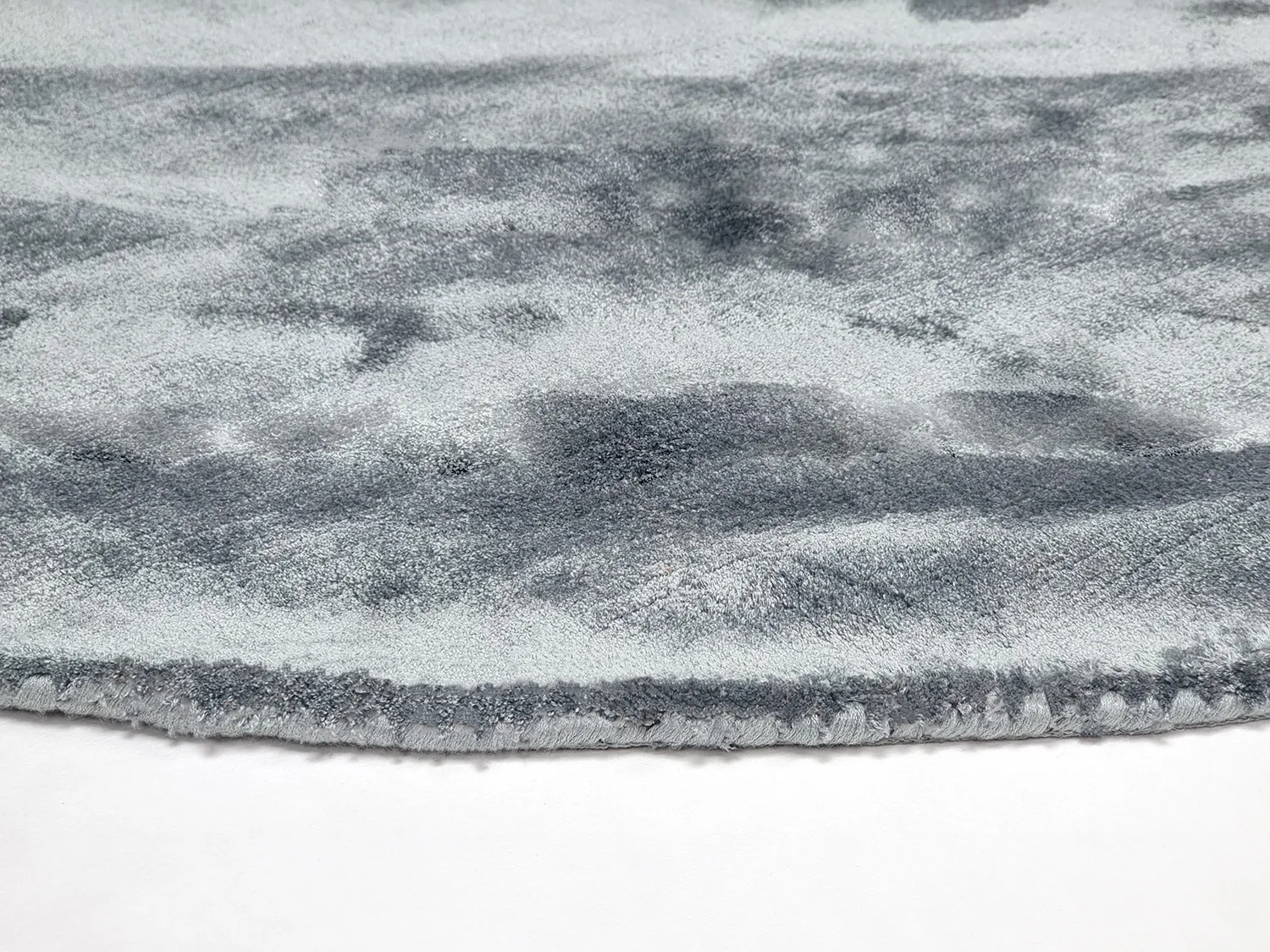 Tapete redondo - Jodhpur Special Luxury Edition (azul/cinza)