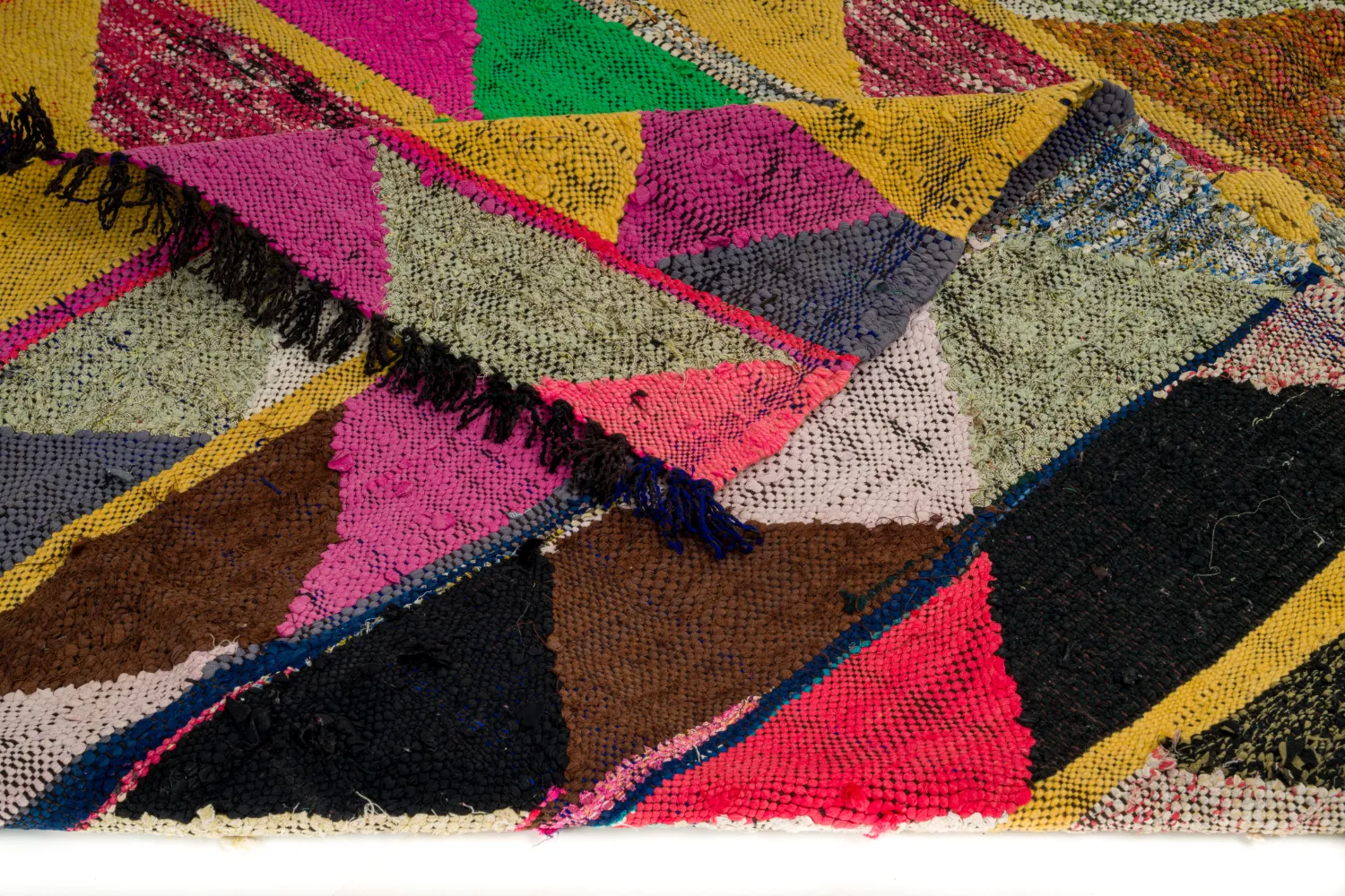 Tapete Berbere Marroquino Boucherouite 140 x 230 cm