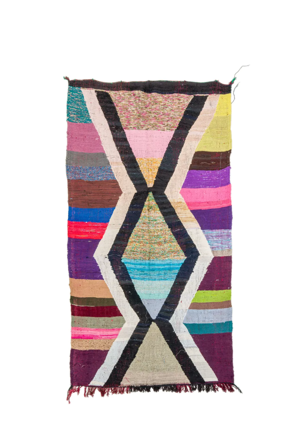 Tapete Berbere Marroquino Boucherouite 135 x 255 cm