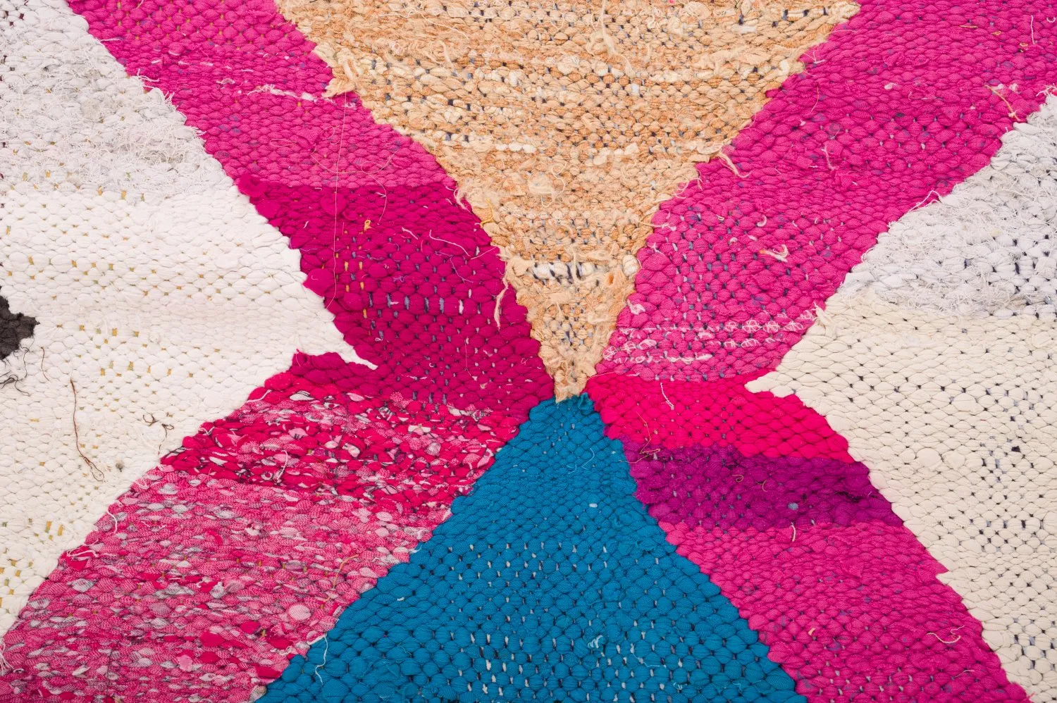 Tapete Berbere Marroquino Boucherouite 120 x 265 cm