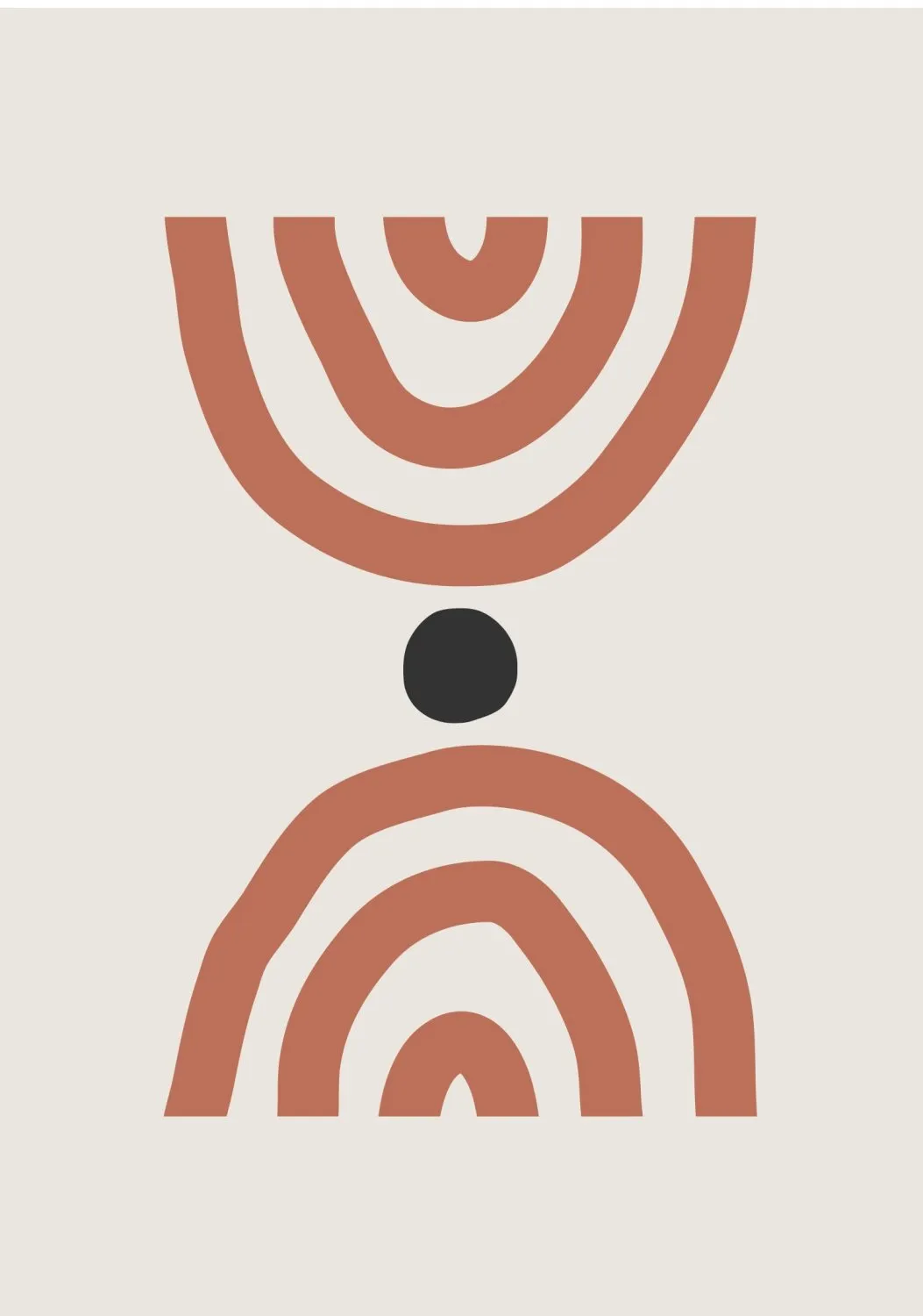 Tapete Wilton - Vannes (bege/preto/laranja)