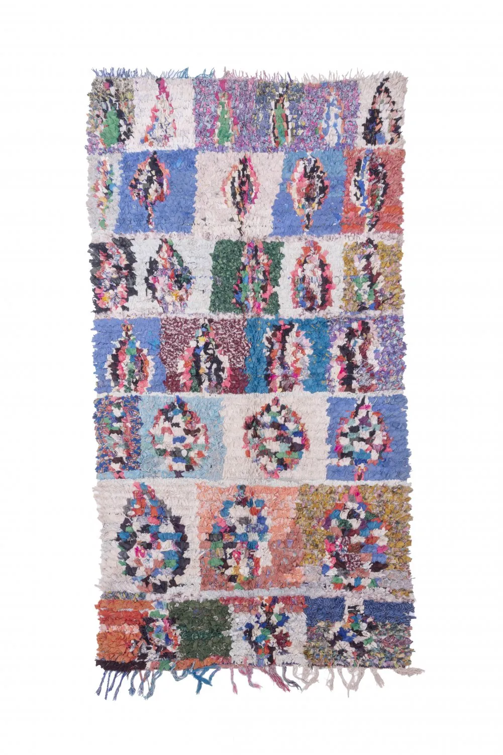 Tapete Berbere Marroquino Boucherouite 245 x 130 cm