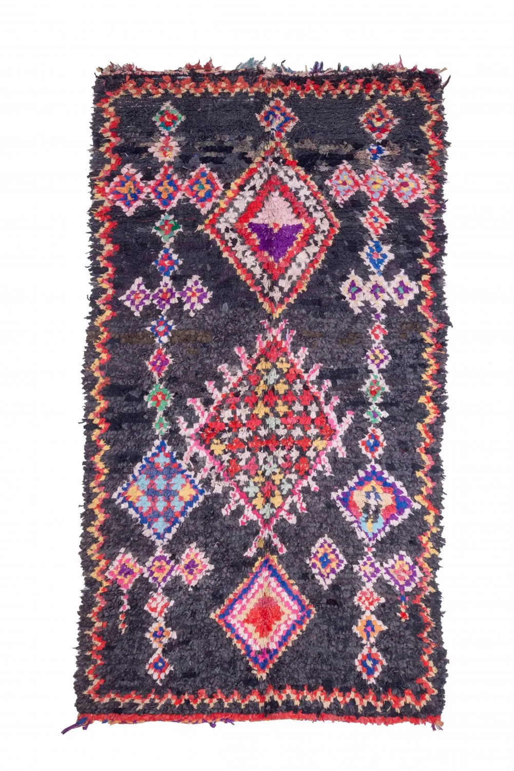Tapete Berbere Marroquino Boucherouite 265 x 165 cm