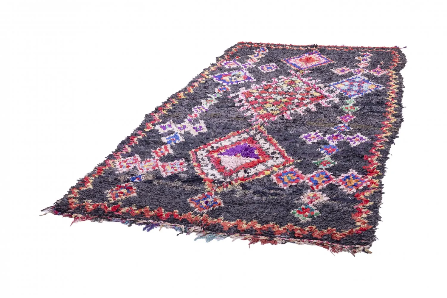 Tapete Berbere Marroquino Boucherouite 265 x 165 cm