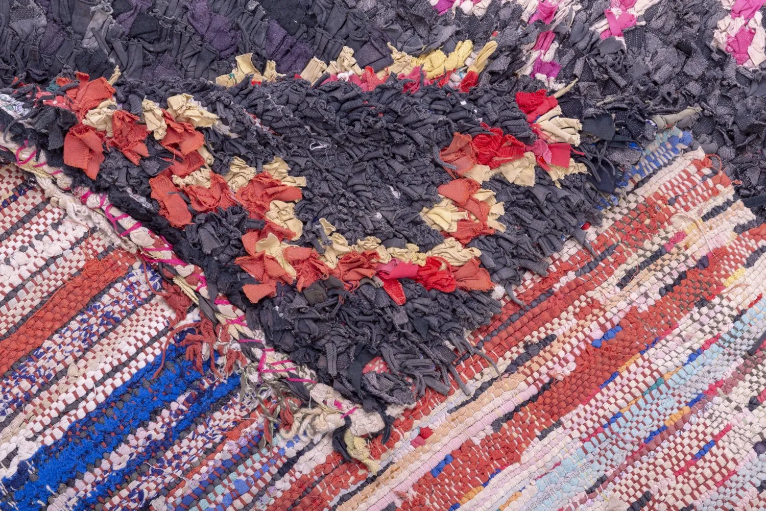 Tapete Berbere Marroquino Boucherouite 265 x 165 cm