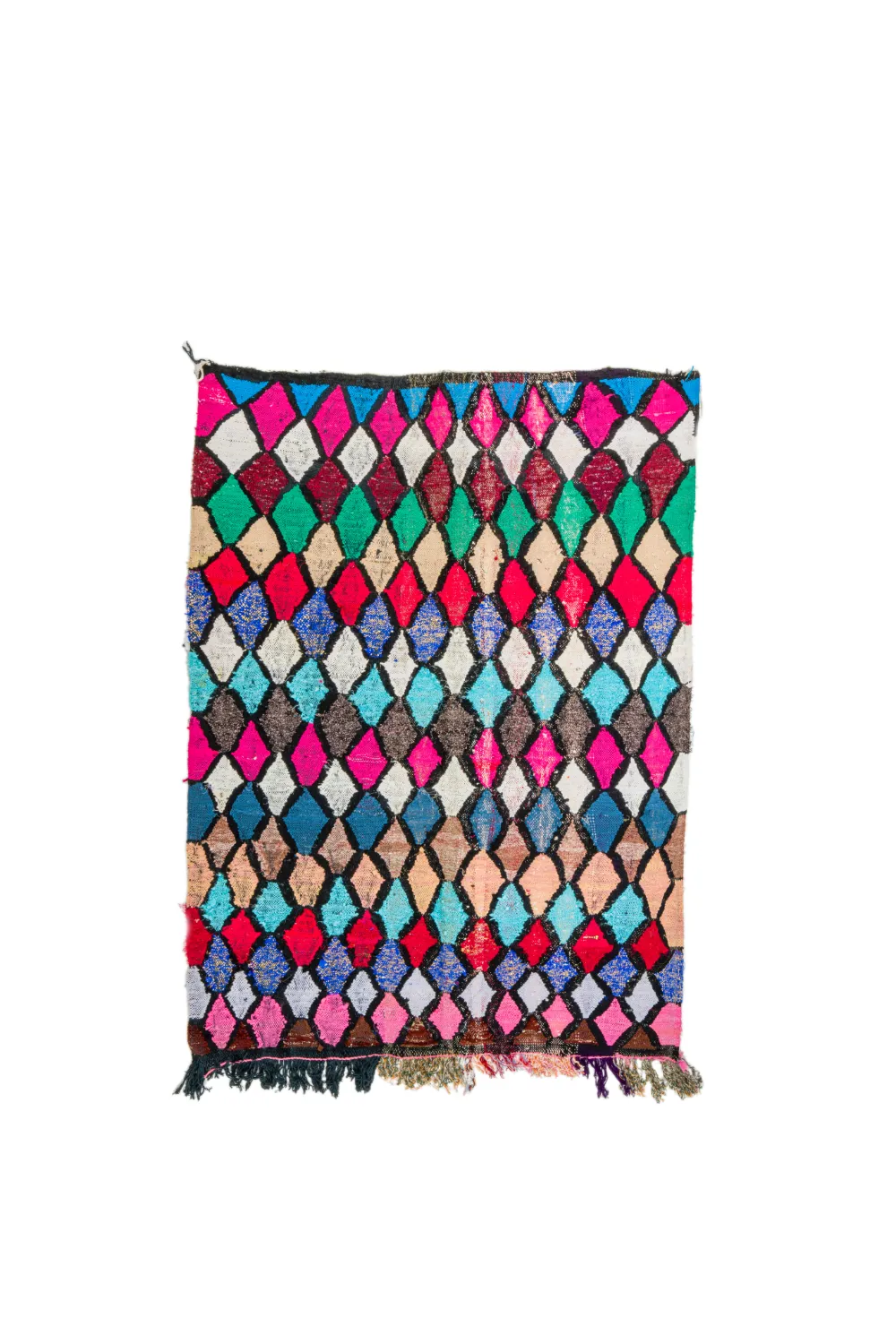 Tapete Berbere Marroquino Boucherouite 155 x 205 cm