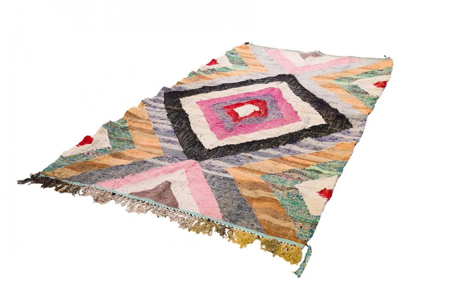 Tapete Berbere Marroquino Boucherouite 155 x 285 cm