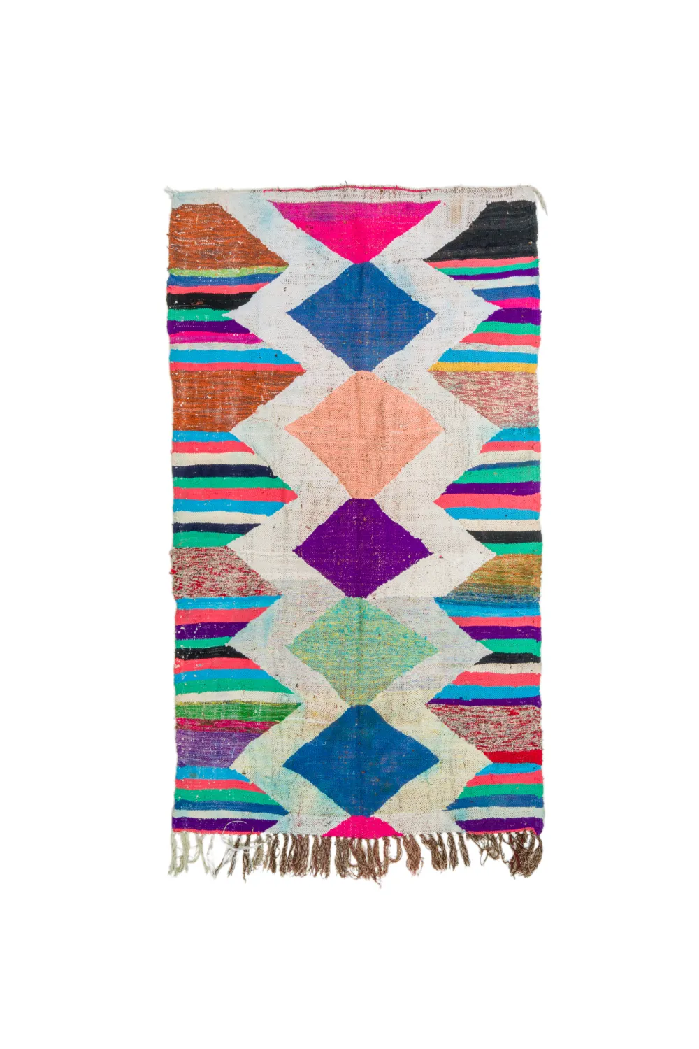 Tapete Berbere Marroquino Boucherouite 130 x 230 cm