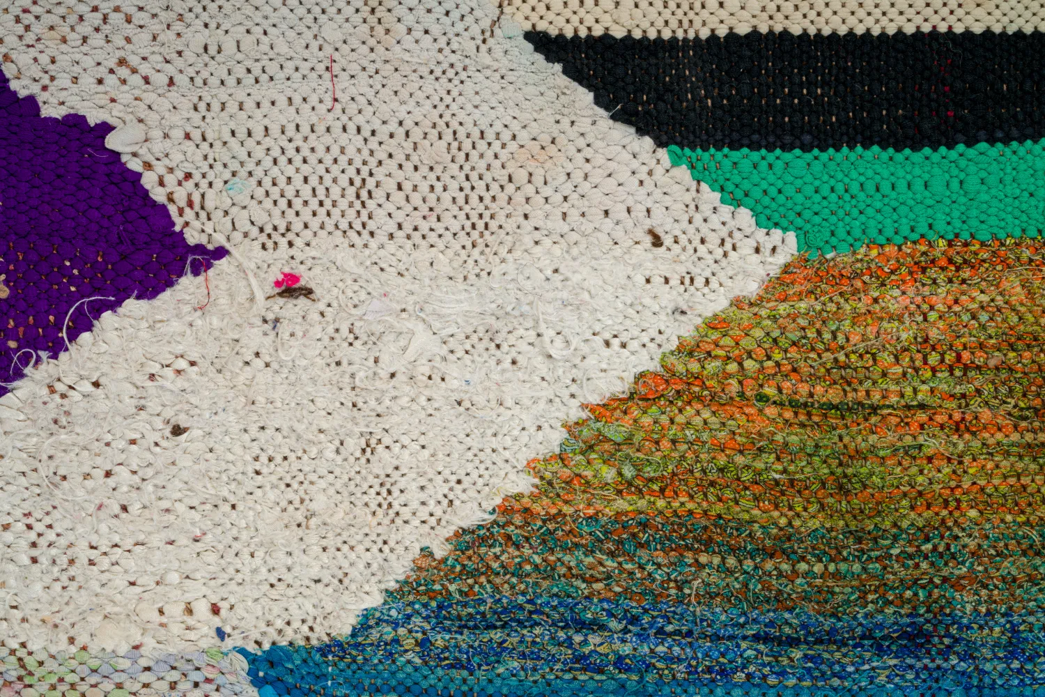 Tapete Berbere Marroquino Boucherouite 130 x 230 cm