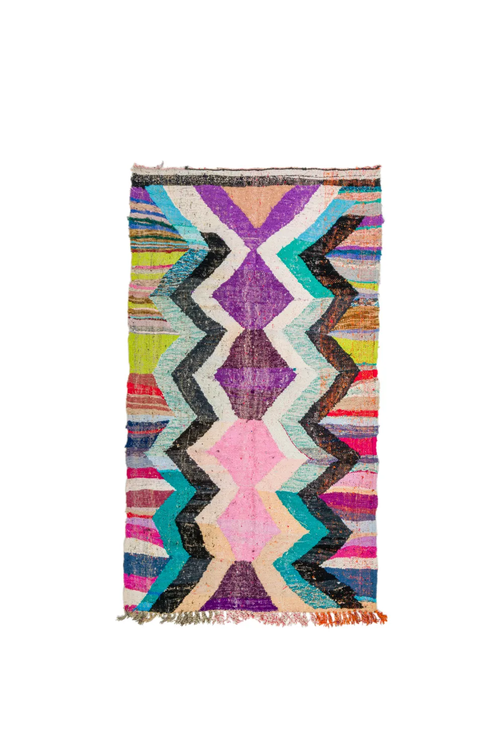 Tapete Berbere Marroquino Boucherouite 130 x 235 cm