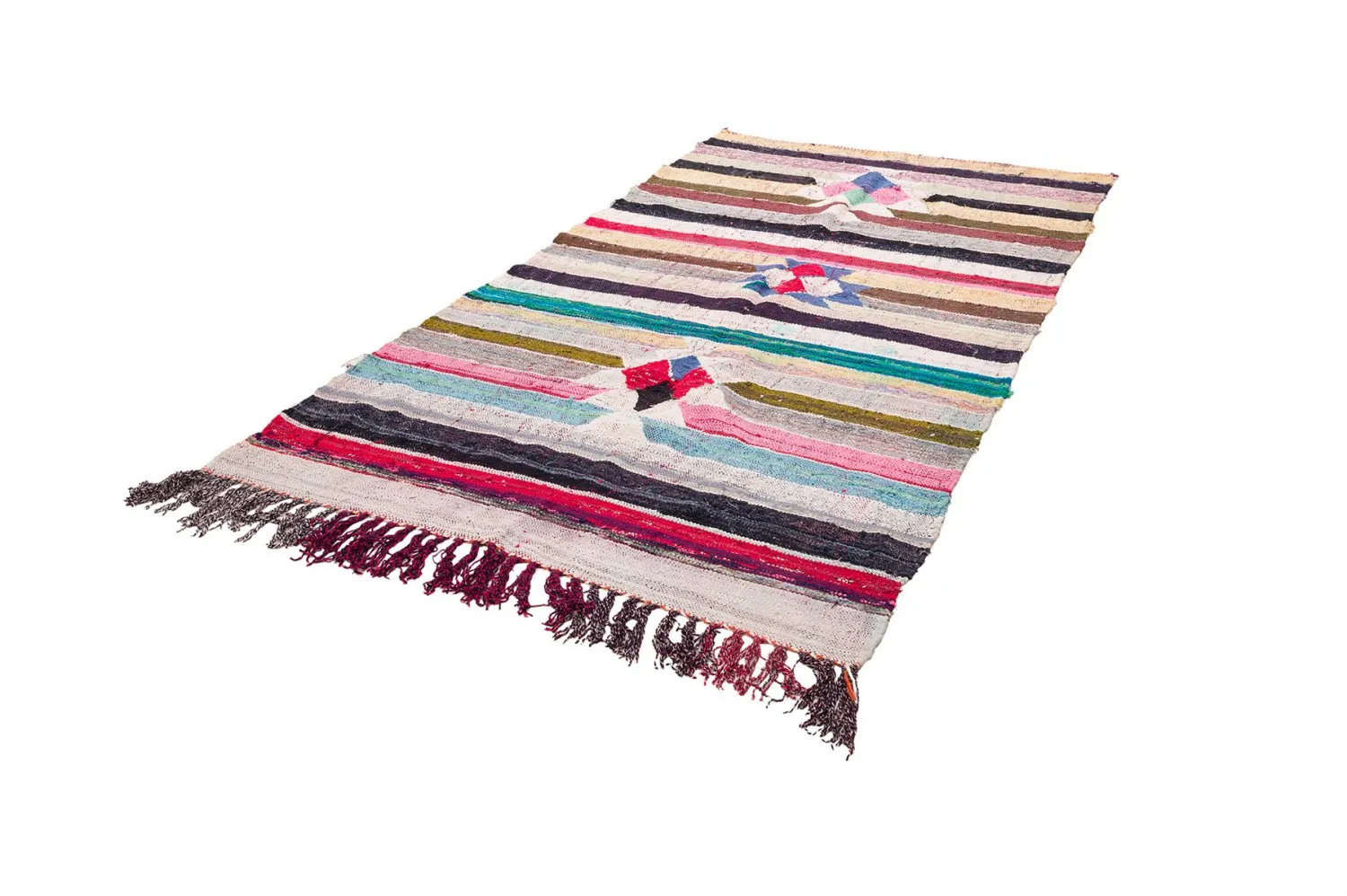 Tapete Berbere Marroquino Boucherouite 145 x 295 cm