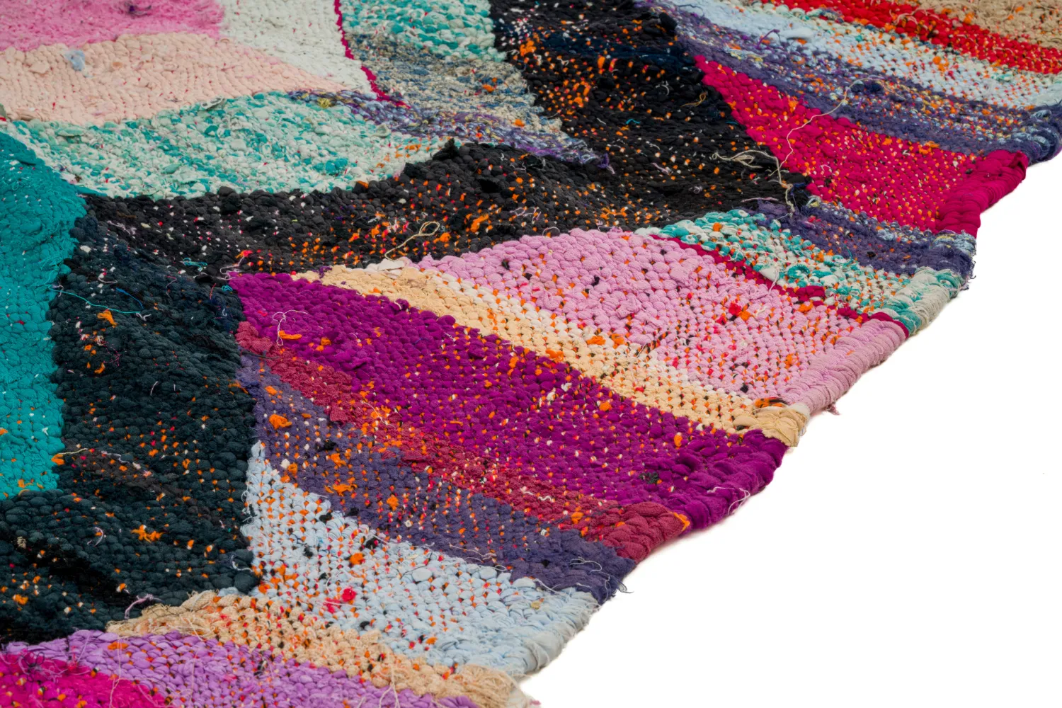 Tapete Berbere Marroquino Boucherouite 130 x 235 cm