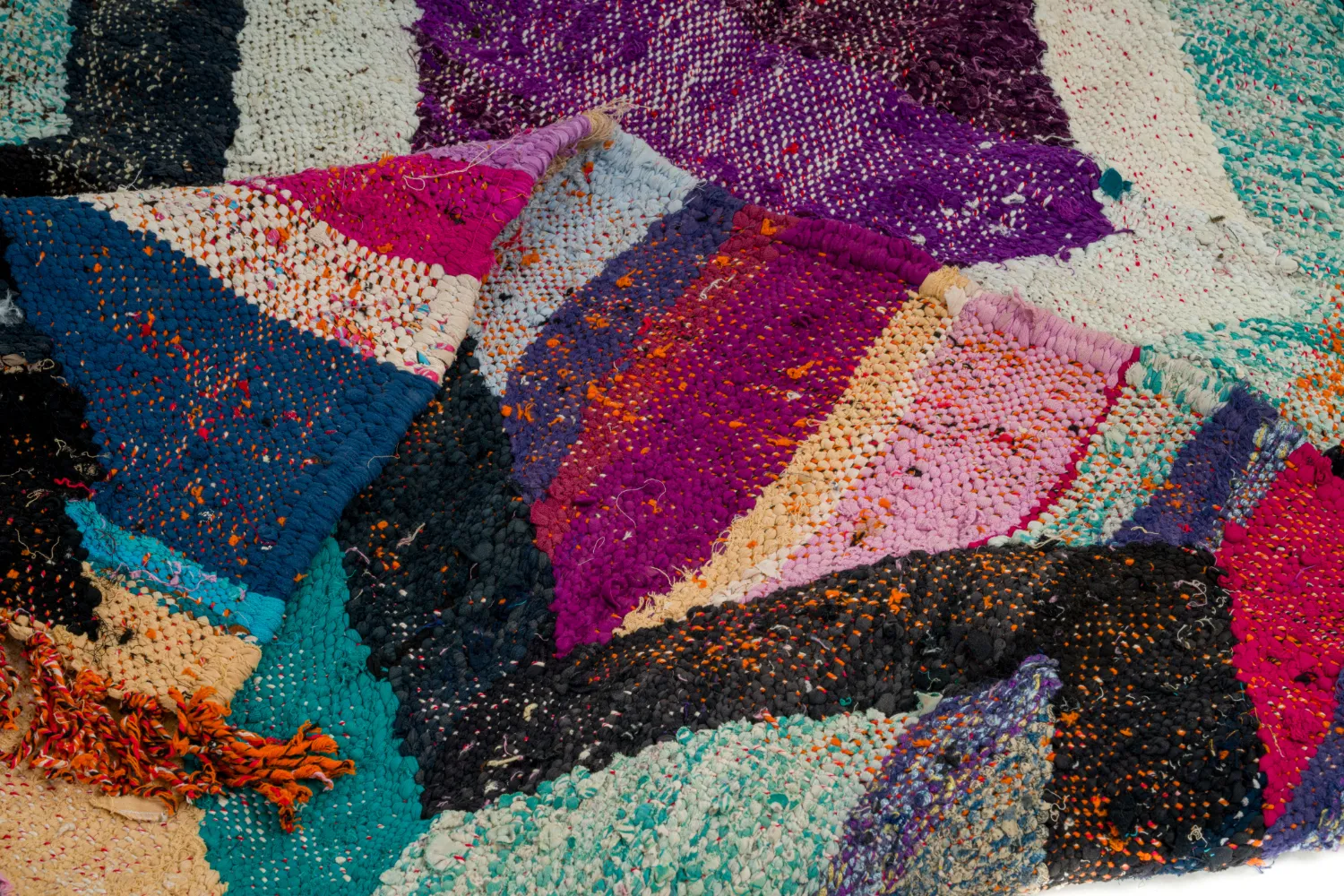Tapete Berbere Marroquino Boucherouite 130 x 235 cm