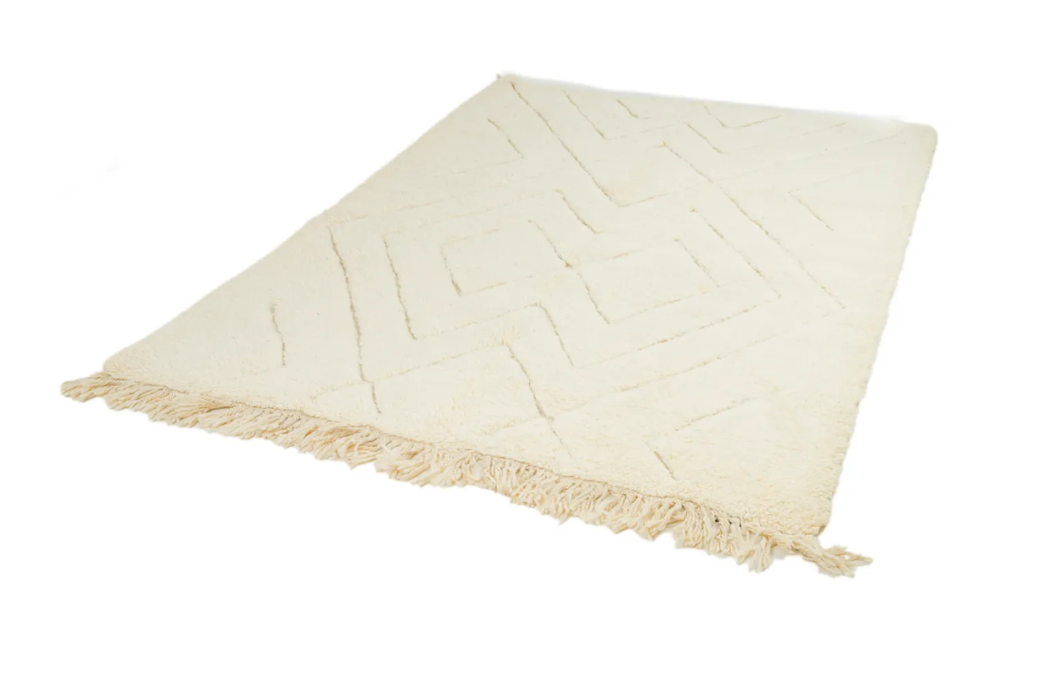 Tapete Kilim Marroquino Beni Ourain 165 x 235 cm