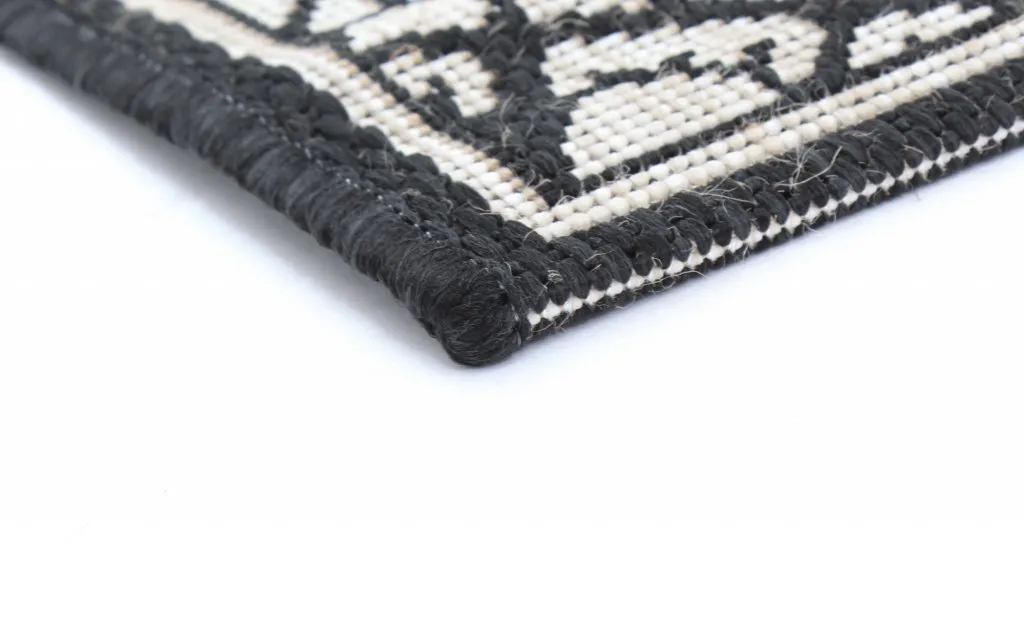 Wiltonmatta - Charleston (svart/sand)